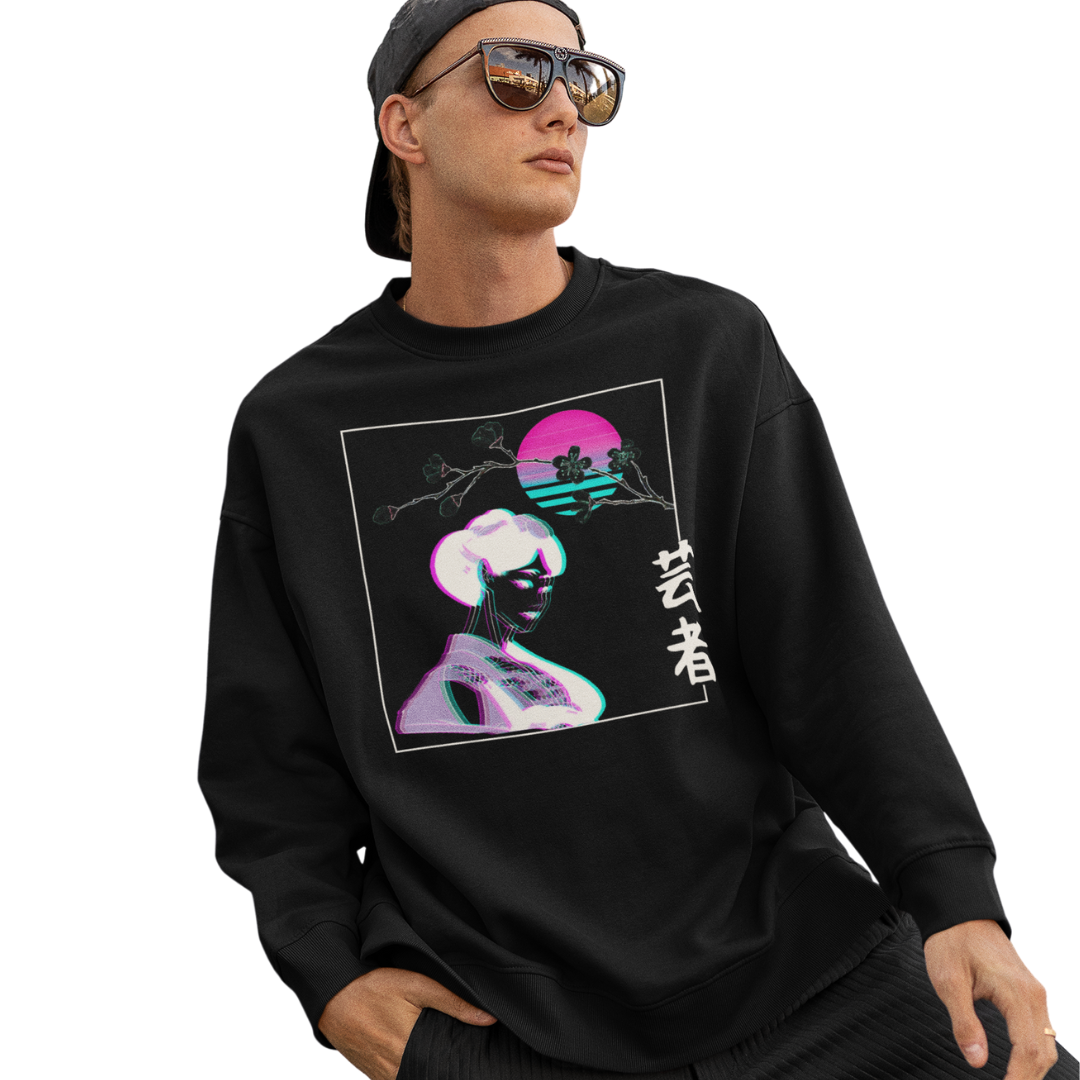 Cyber Geisha (Frontprint) - Classic Sweatshirt