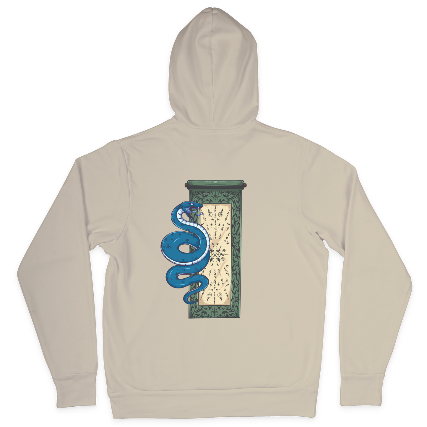 Schlangenschriftrolle (Backprint) - Classic Hoodie