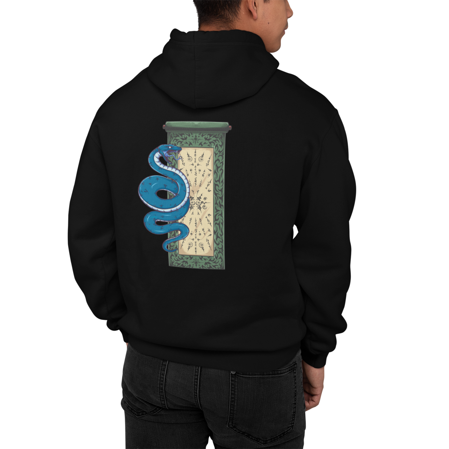 Schlangenschriftrolle (Backprint) - Classic Hoodie