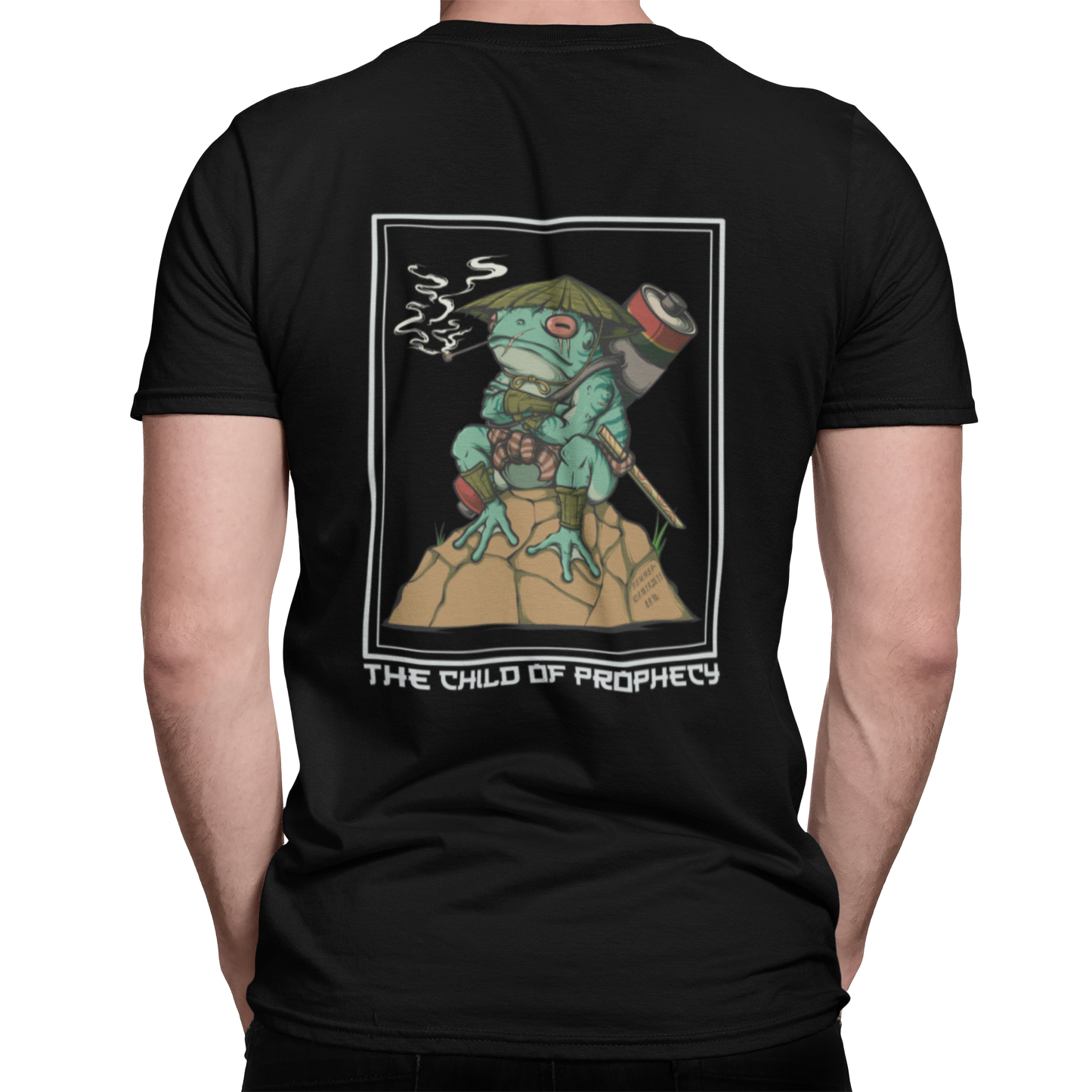 Frosch Samurai (Backprint) - Premium Organic Shirt