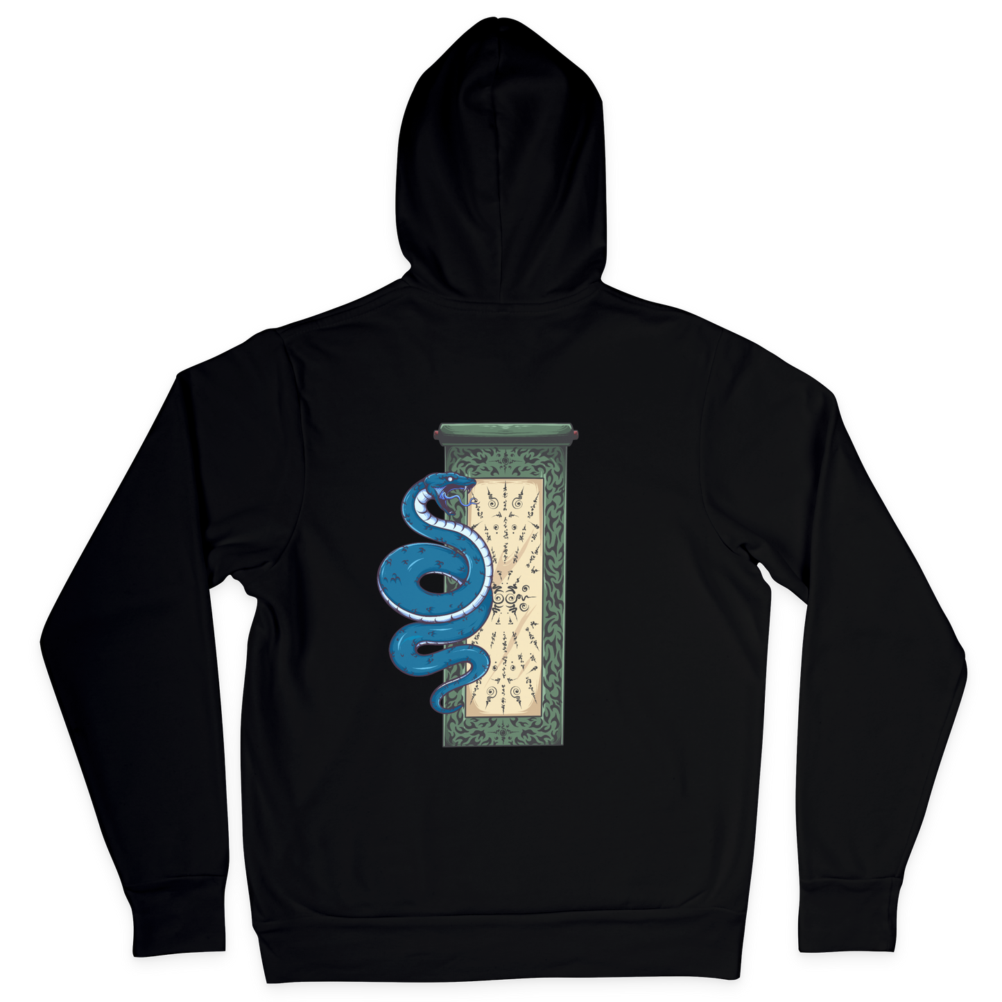 Schlangenschriftrolle (Backprint) - Classic Hoodie