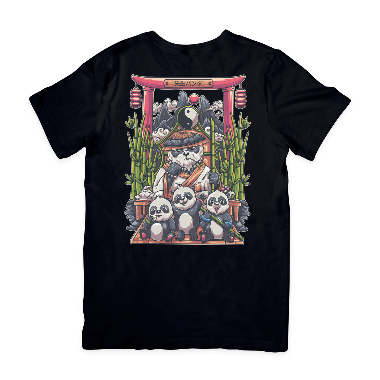 Sensei Panda (Backprint) - Premium Organic Oversize Fuser