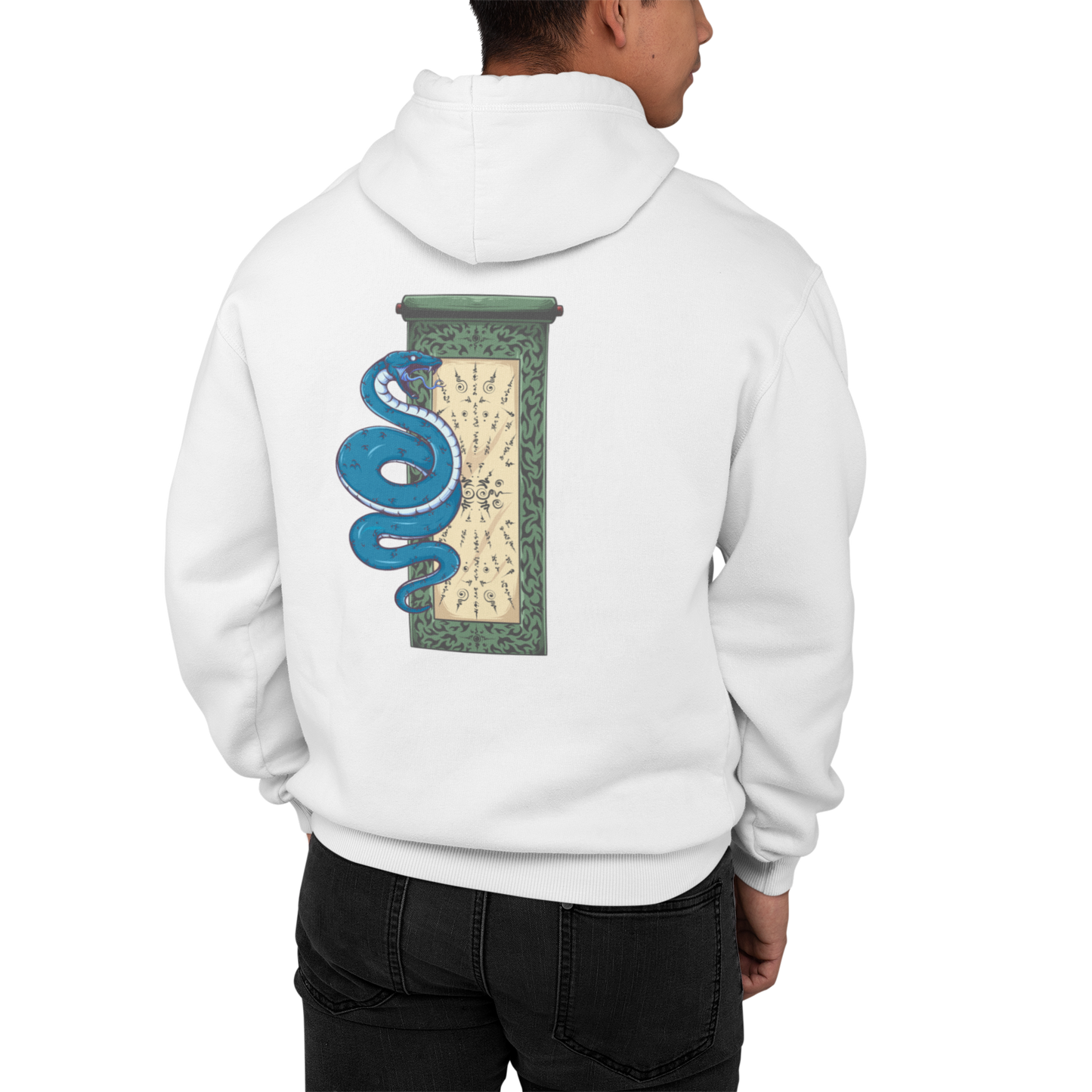 Schlangenschriftrolle (Backprint) - Classic Hoodie