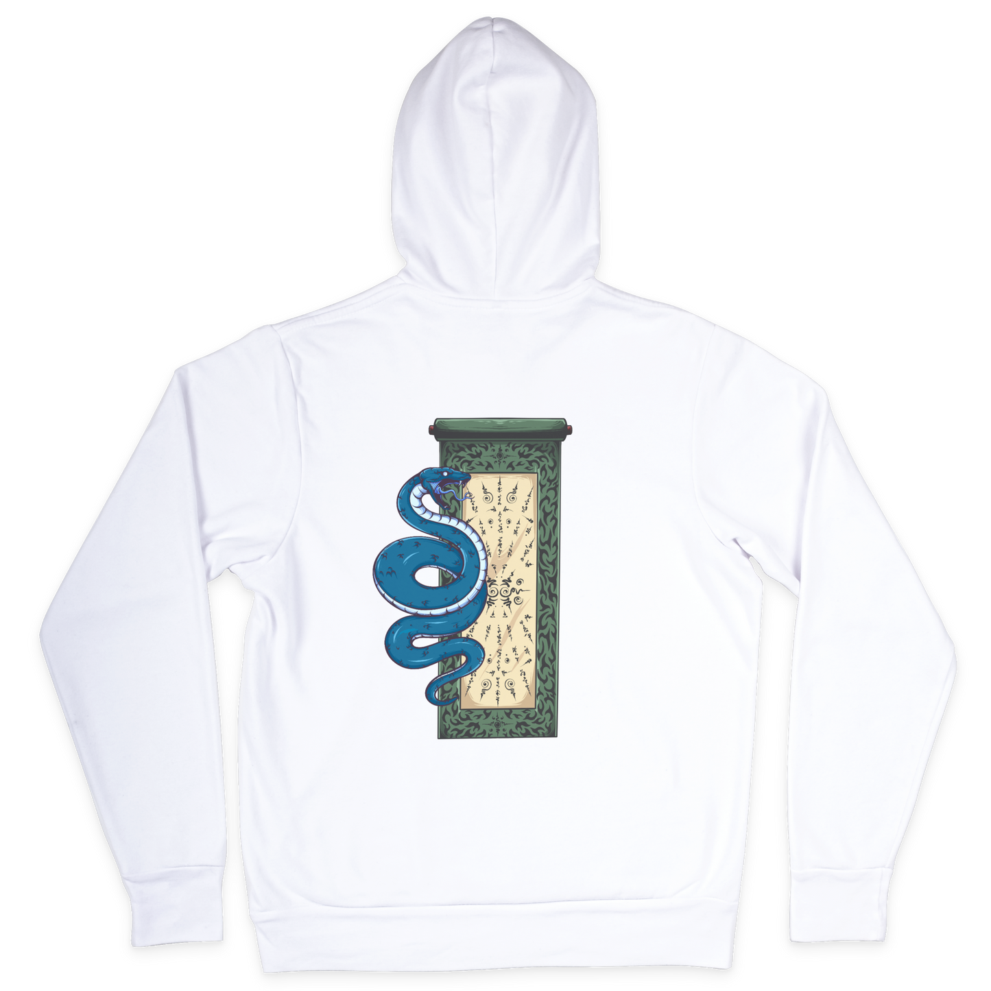 Schlangenschriftrolle (Backprint) - Classic Hoodie